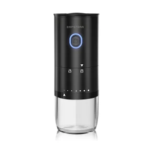 Portable Electric Coffee Grinder with Conical Ceramic Burr Rechargeable Type C Battery 62g Capacity for Hotel & Car Use