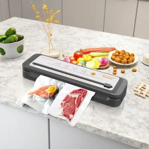 Portable Electric Food Vacuum Sealer Household Kitchen Plastic Bag and Packaging Machine Food Preserver