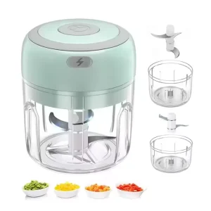 Portable Electric Garlic Chopper Vegetable Cutter Multifunctional Food Grade PP Slicer USB Charging Eco-Friendly Mini Kitchen