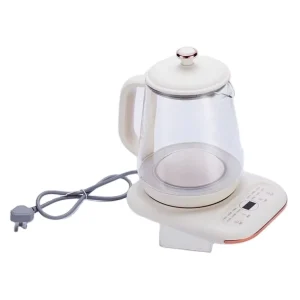 Portable Electric Glass Kettle 1.6L Digital Temperature Control Cordless OEM