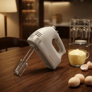 Portable Electric Hand Held 5 Speed 300W Mixer Egg Beater Dough Hook Accessories Beater Ejector Button Hanging Bracket