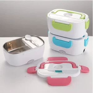 Portable Electric Heater Lunch Box Plug Heating Food Warmer 12V 110V 220V Stainless Steel Thermal Home Office Car Lunch Box