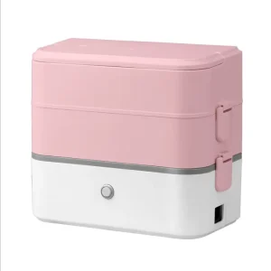 Portable Electric Heating Double-layer Electric Lunch Box
