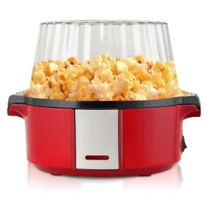 Portable Electric Home Popcorn Maker Machine with Quick Heat Technology New Design with Stirring Feature for Household Car Use