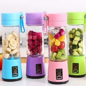 Portable Electric Juicer Blender Rechargeable Mini USB 6 Blades Smoothie Fruit Wireless at Home