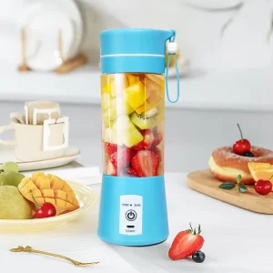 Portable Electric Juicer Blender Stainless Steel USB Charging Mini Fruit Smoothie RV Use Travel Fitness Office