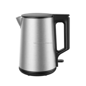Portable Electric Kettle Cool Touch Double-Layer Insulation Temperature Control Keep Warm for Household Outdoor Hotel Use