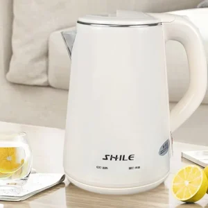 Portable Electric Kettle with Automatic Shut-Off 1.8L Capacity Stainless Steel for Household Hotel RV Use