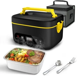 Portable Electric Lunch Box Leak Proof Self heating Lunch Box USB Rechargeable Cordless Electric Lunch Box