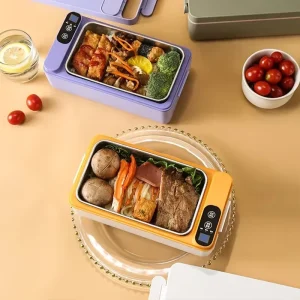 Portable Electric Lunch Box USB Rechargeable Water Free Insulated Electric Lunch Box Suitable for Outdoor Travel