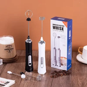 Portable Electric Milk Frother Handle Kitchen Cooking Tools USB