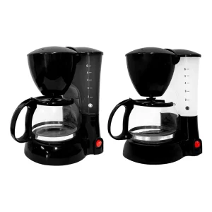 Portable Electric Semi Automatic Coffee Maker with Glass Cup for Car Kitchen & Hotel Use Includes US Plug Self Cleaning