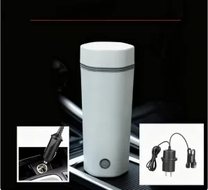 Portable Electric Stainless Steel Tea Kettle USB Powered Auto Shut Capacity Temperature Control Keep Warm Household Use