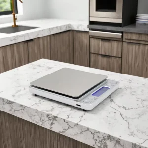 Portable Electronic Kitchen Scale Stainless Steel Panel ABS Material LCD for Weight Measuring Baking Food Applications