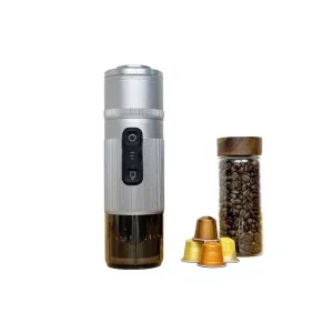 Portable Espresso Machine 6061 Aviation Aluminum & Tesla 21700 Battery 80ml 12V Car Coffee Maker BPA Free Travel Maker