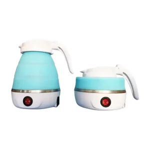 Portable Foldable Electric Hot Water Kettle BPA Free Fast Boil Collapsible for Outdoor Car RV Use