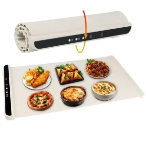 Portable Foldable Silicon Food Warming Tray Electric Flexible Roll up Buffet Hot Plate Heat Pad for RV Use