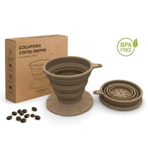 Portable Folding Funnel Coffee Dripper Collapsible Pour Over Coffee Dripper Silicone Reusable Coffee Filter Cone
