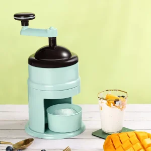 Portable Food Grade Plastic Ice Shaver Hand Manual Ice Cube Crusher