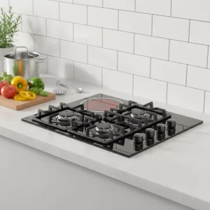 Portable Four Burner Induction Cooker 1 Electric 3 Gas Stoves for Home Commercial Kitchen Use Countertop Kitchen Appliances