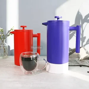 Portable French Press Coffee Maker Insulated Double Wall Stainless Steel French Press