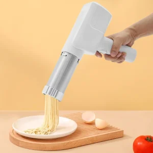 Portable Handheld Electric Pasta Maker Stainless Steel Noodle Maker Machine Cordless Pasta Machine for Kitchen