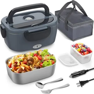 Portable Heating Lunch Box for Adults Heated Lunch Box for Car Home Office Multi Function Electric Lunch Box for Food Heating