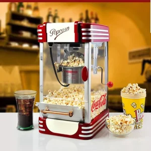 Portable Home Commercial Stainless Steel Automatic Children Popcorn Maker Machine