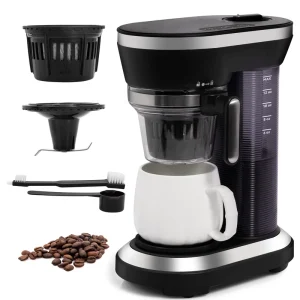 Portable Home Electric Compact Auto Espresso Brew Drip Coffee Maker Machine