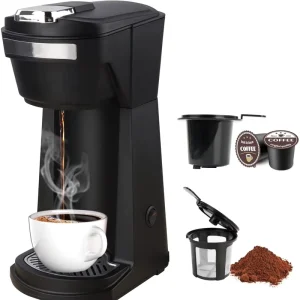 Portable Home Office Travel Brewer Capsule Single Serve K Cup Coffee Maker Machines for Pod Ground Coffee