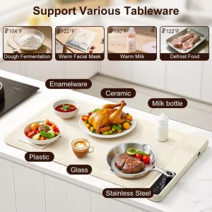Portable Hot Plate Silicone Coil Adjustable Temperature Soft Flexible Folding Easy Clean Eco Friendly Multifunction