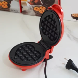 Portable Household Mini Electric Breakfast Machine Heart Shaped Round Waffle Maker Sandwich Ceramic Material