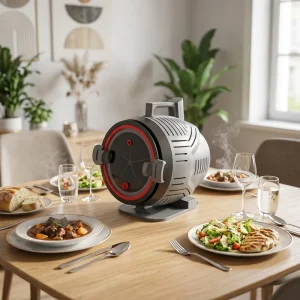 Portable Household Oven Automatic Household Kitchen Appliance Smart Digital Mini Rotary Roaster