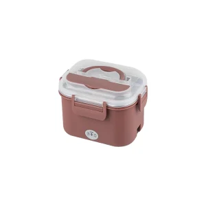 Portable Insulated Electric Heating Lunch Box with Detachable Stainless Steel Container Household Outdoor Use 1.1-2.0L Capacity