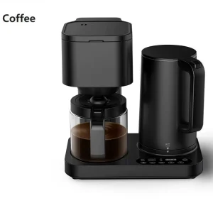 Portable Intelligent Drip Irrigation Coffee Maker Modern Style Electric for Hotels Kitchen Use Black Semi Automatic Filling