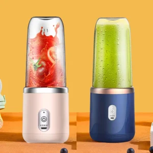 Portable Juicer 400ml Mini Juicer Electric 6 Blades Rechargeable Portable Blender for Kitchen