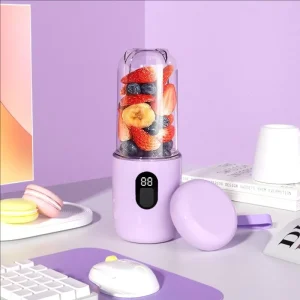 Portable Juicer Blender 500ML 1500mAh Rechargeable Mini Smoothie Maker with Extra Cup for Kitchen