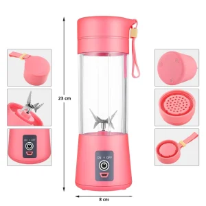 Portable Juicer Small Blender Cup Compact Fruit Mixer Home Daily Juice Making Office Travel Healthy Beverage 400mL