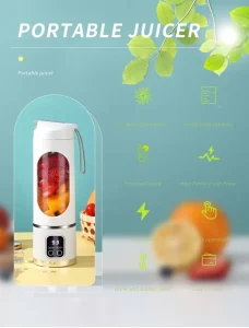 Portable Juicing Cup Fruit Juice Extractor Ice Crushers Personal Rechargeable Electric Juicer Blender for Shakes and Smoothies