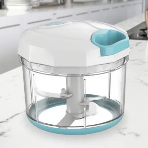 Portable Kitchen Handheld Plastic Food Processor Eco-Friendly Design S/S420J2 Blades LFGB Certified Fruit Garlic Mincer Masher