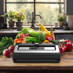 Portable Kitchen Vacuum Sealer for Preserving Fruits Vegetables and Meat Products