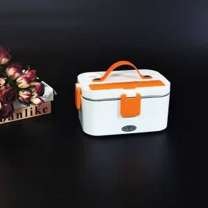 Portable Leakproof Tiffin Bento Box Electric Heating Stainless Steel Food Container Children Lunch Box for Car and Home