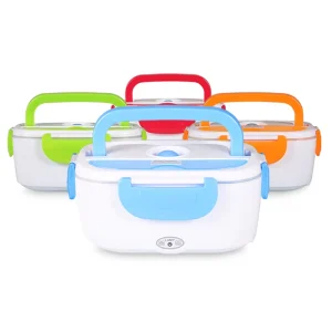 Portable Lunch Box Food Heater Stainless Steel Electric Warming Lunch Boxes for Car Truck Home Office