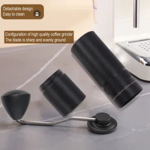 Portable Manual Coffee Grinder Detachable Travel Coffee Mill Cordless Hand Burr Grinder for Outdoor Camping and Hiking