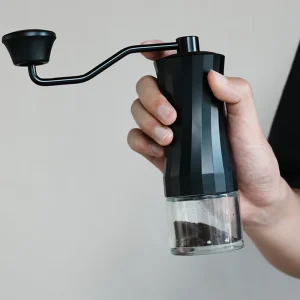 Portable Manual Coffee Grinder Stainless Steel Burr Mill Adjustable Espresso Coarse Grind Plastic Household Car