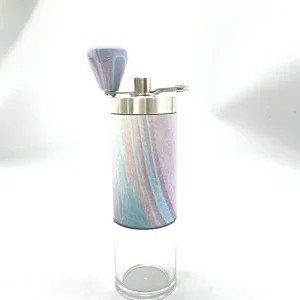 Portable Manual Coffee Grinder Stainless Steel Ceramic Burr Handle Home Semi Auto Double Boiler Coffee Machine Grinder