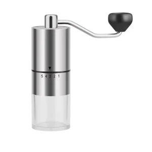 Portable Manual Coffee Grinder with Adjustable Settings Stainless Steel Burr & Ergonomic Design for Home Travel Camping