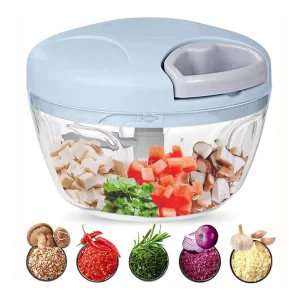 Portable Manual Mini Food Processor Chopper Hand Pull String Garlic Mincer Onion Cutter Fruits Vegetables Crusher