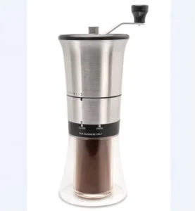 Portable Metal Burr Automatic Coffee Grinder with Press Handle EB956