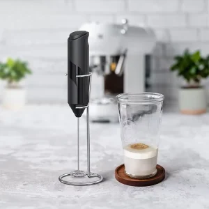 Portable Milk Frother Coffee Beater Milk Frother Battery Coffee Electric Milk Frother With Stand